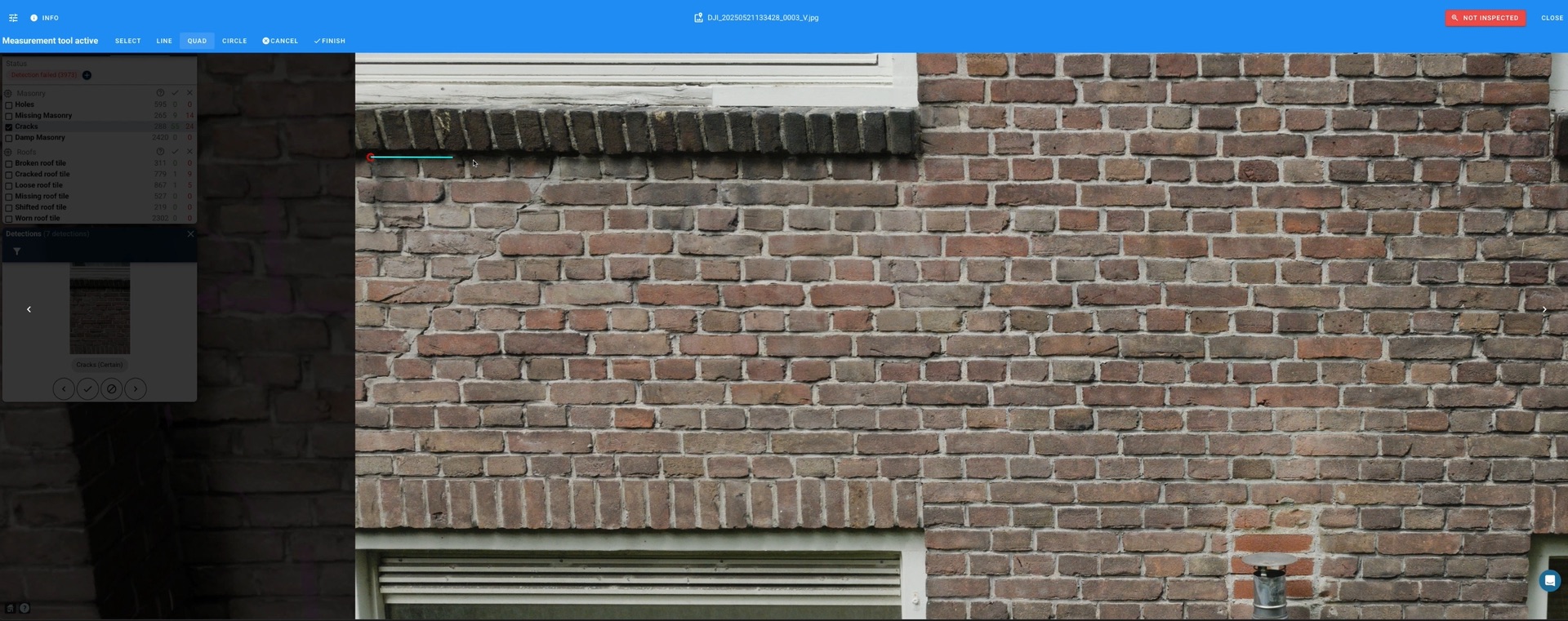 High-resolution facade inspection in the Aespect viewer